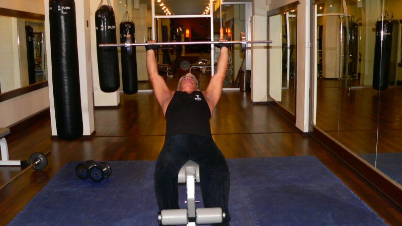 Incline Bench Barbell Press