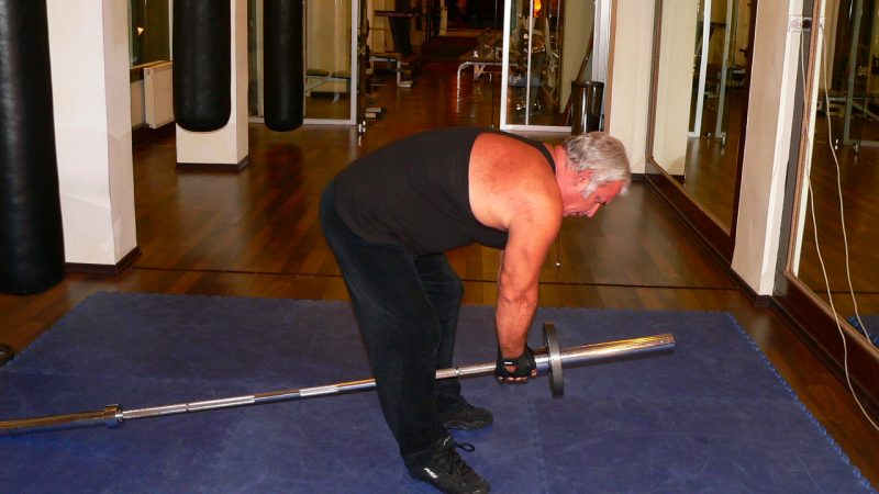 Bent Over Two Arm – Long Bar Row
