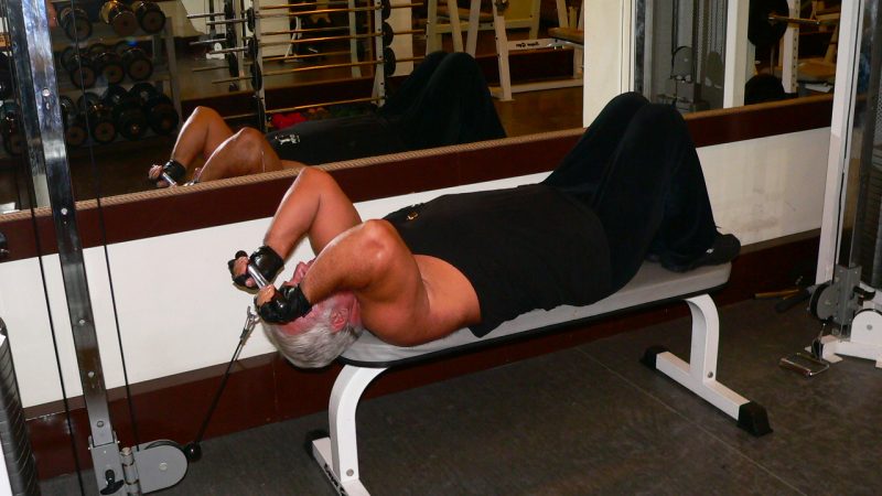Cable Lying Triceps Extension