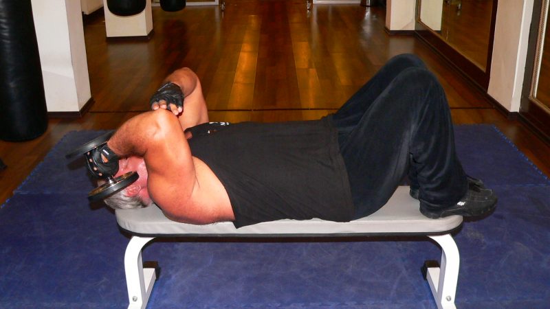 One Arm Supinated Dumbbell Triceps Extension